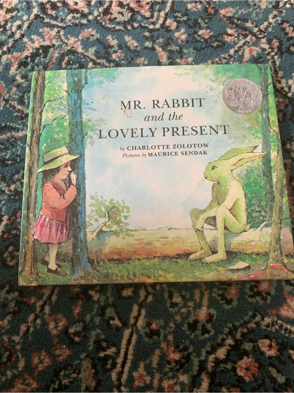 Mr. Rabbit and the Lovely Present - Illustrated Children's Book (Green)